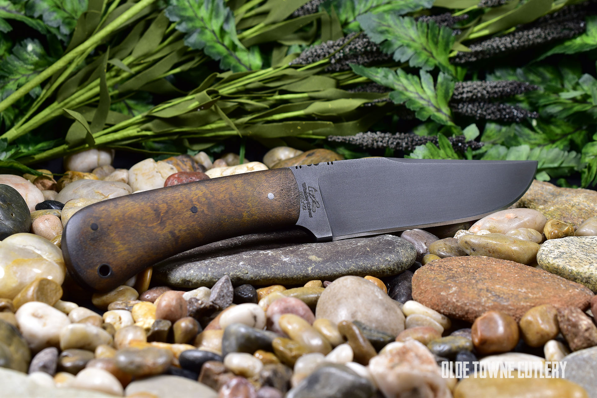 Winkler Knives Belt Knife Sculpted Walnut Knives for Sale