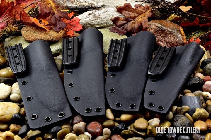 Black Kydex Knife Sheath Sized to Fit - Knives for Sale