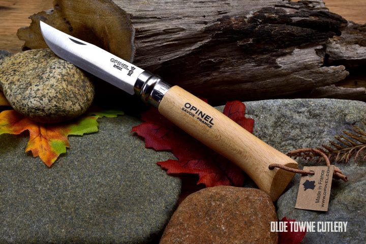 Opinel No 8 Knife Natural Beechwood handle