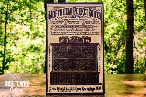 Northfield Pocket Knives Vintage Tin Sign