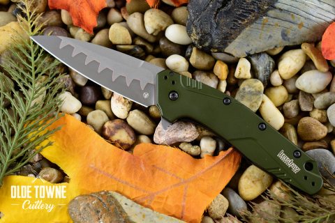 Kershaw 1812OLCB Dividend Assisted Open Olive