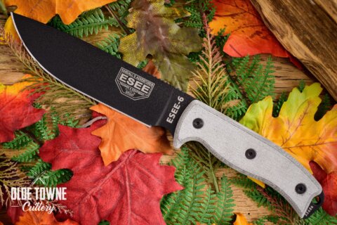 ESEE ES6PB Model 6 Black Linen Micarta ESEE ES6PB Model 6 Black Linen Micarta