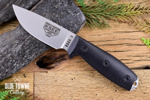 ESEE ES3PM35V001 Model 3 Black G10 S35VN ESEE ES3PM35V001 Model 3 Black G10 S35VN