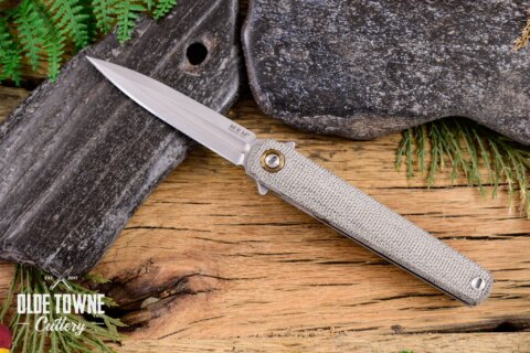 MKM/Lion Flame Dagger Green Canvas Micarta MKM/Lion Flame Dagger Green Canvas Micarta