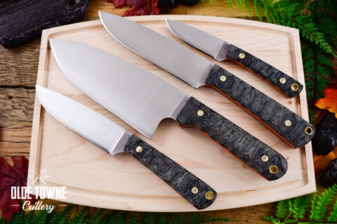 LT Wright 4 pc set Black Canvas Micarta