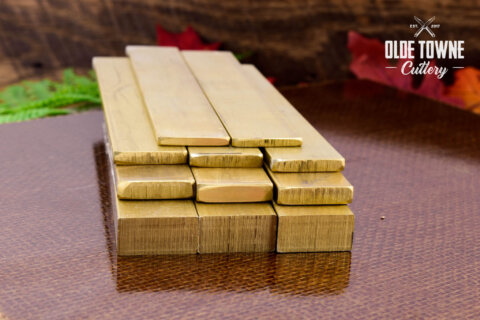 Knife Making Brass Barstock - 1/2" x 1"