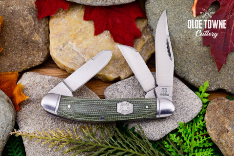 Rough Rider RR1991 Sowbelly Green Micarta