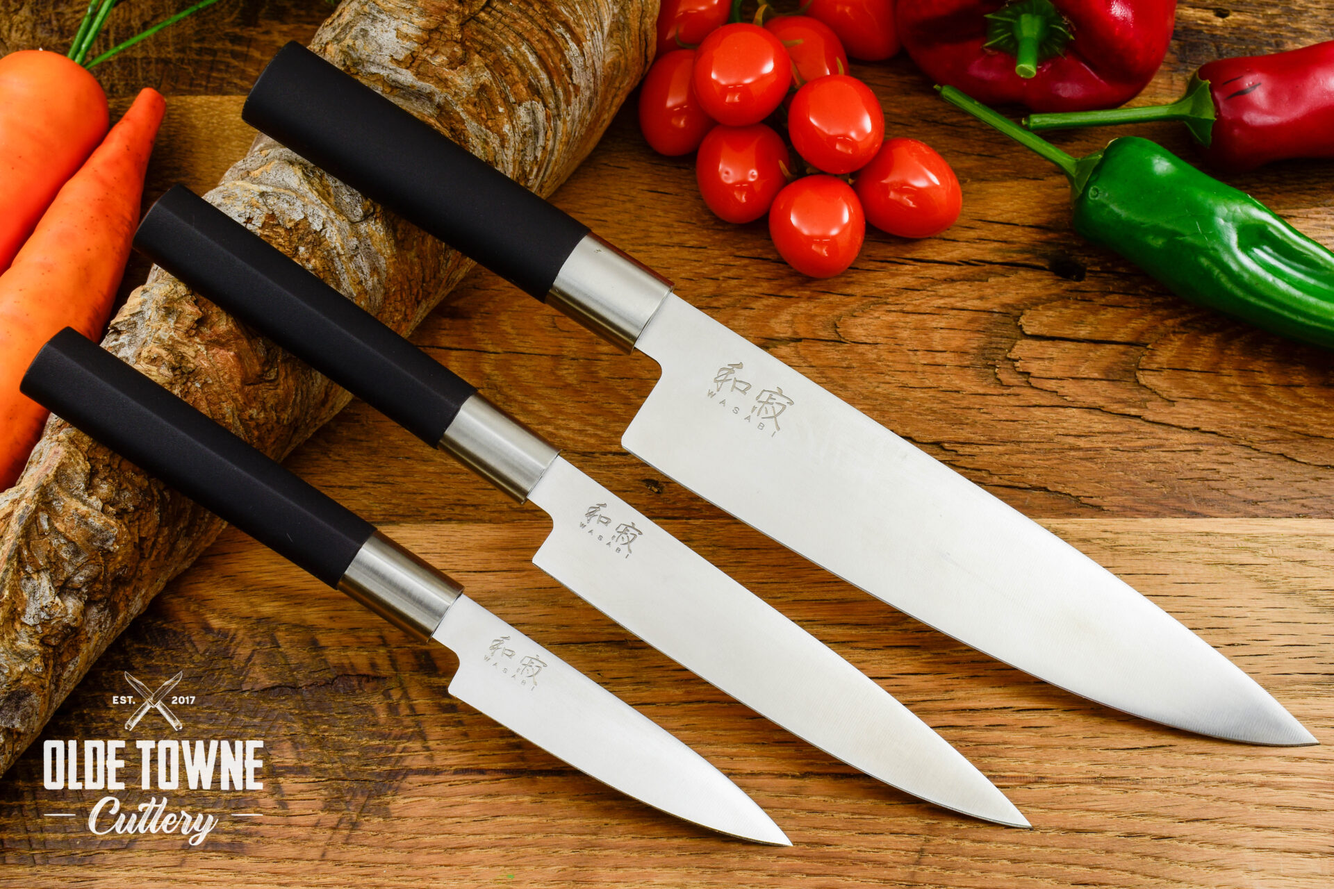 KAI KSWSB0500 Wasabi 5 Pc Knife Block Set* - Knives for Sale