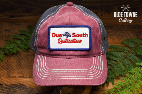 Due South Restorations Logo Burgundy/Navy Hat