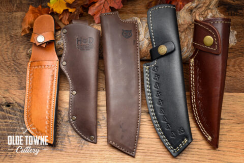 Imported Leather Knife Sheaths Sized to Fit