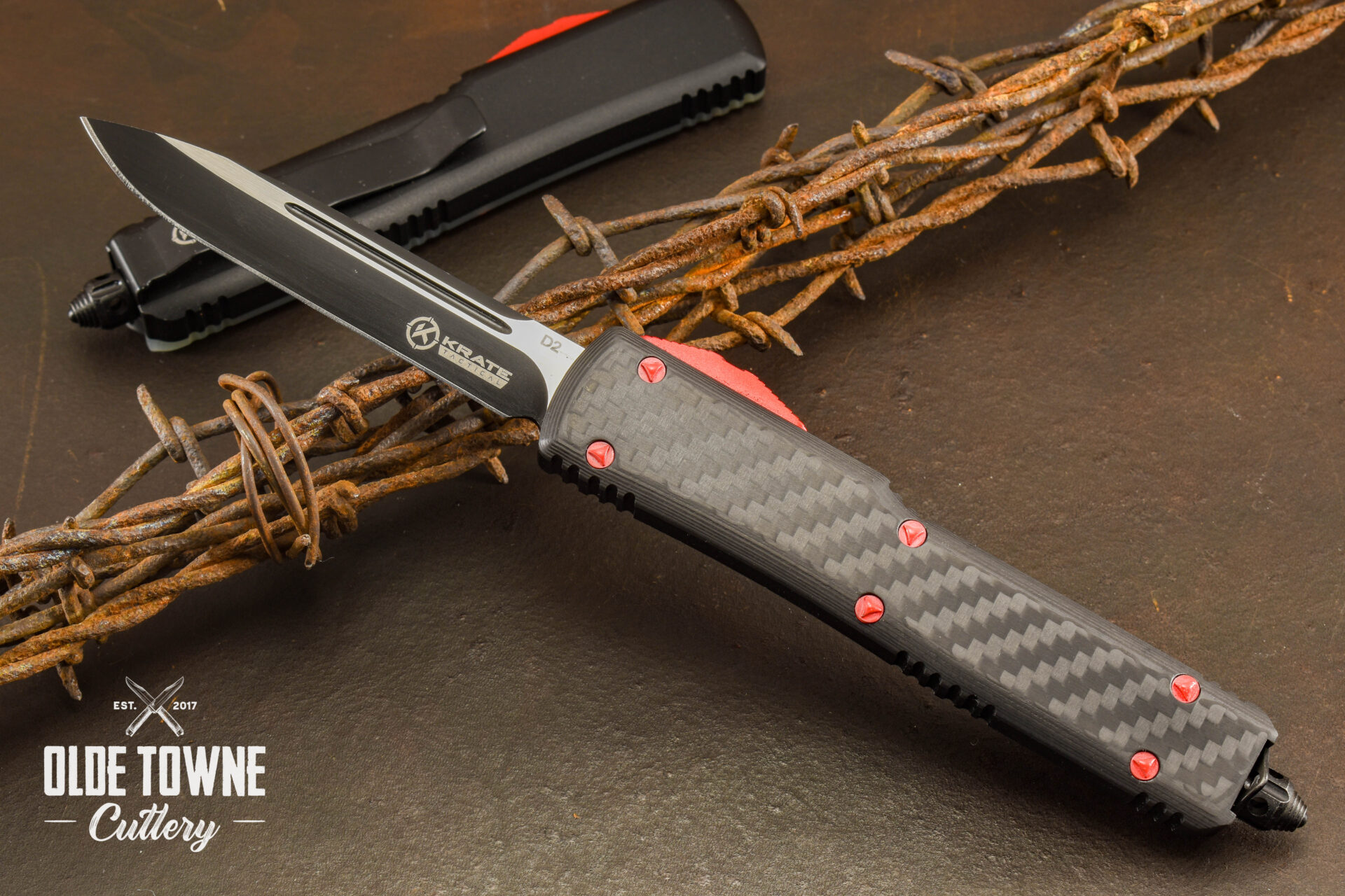 Carbon Fiber OTF Knife – KRATE Tactical