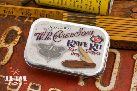 W.R. Case & Sons Wooden Knife Kit Teardrop Trapper