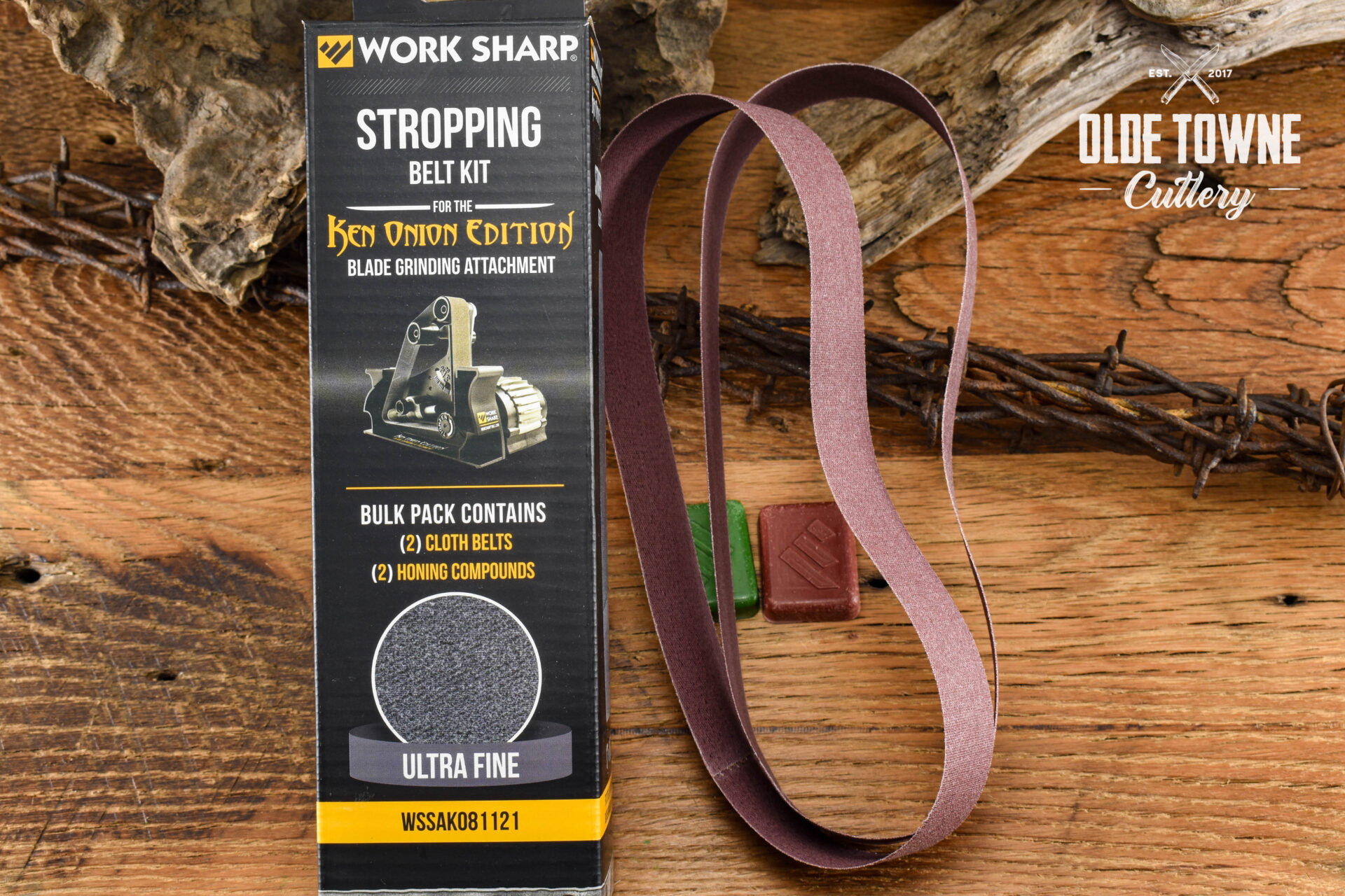 Work Sharp WSSAK081121 Stropping Belt Kit Ken Onion - Knives for Sale