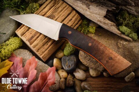 Due South Knives K-Tip Smoked Maple #696