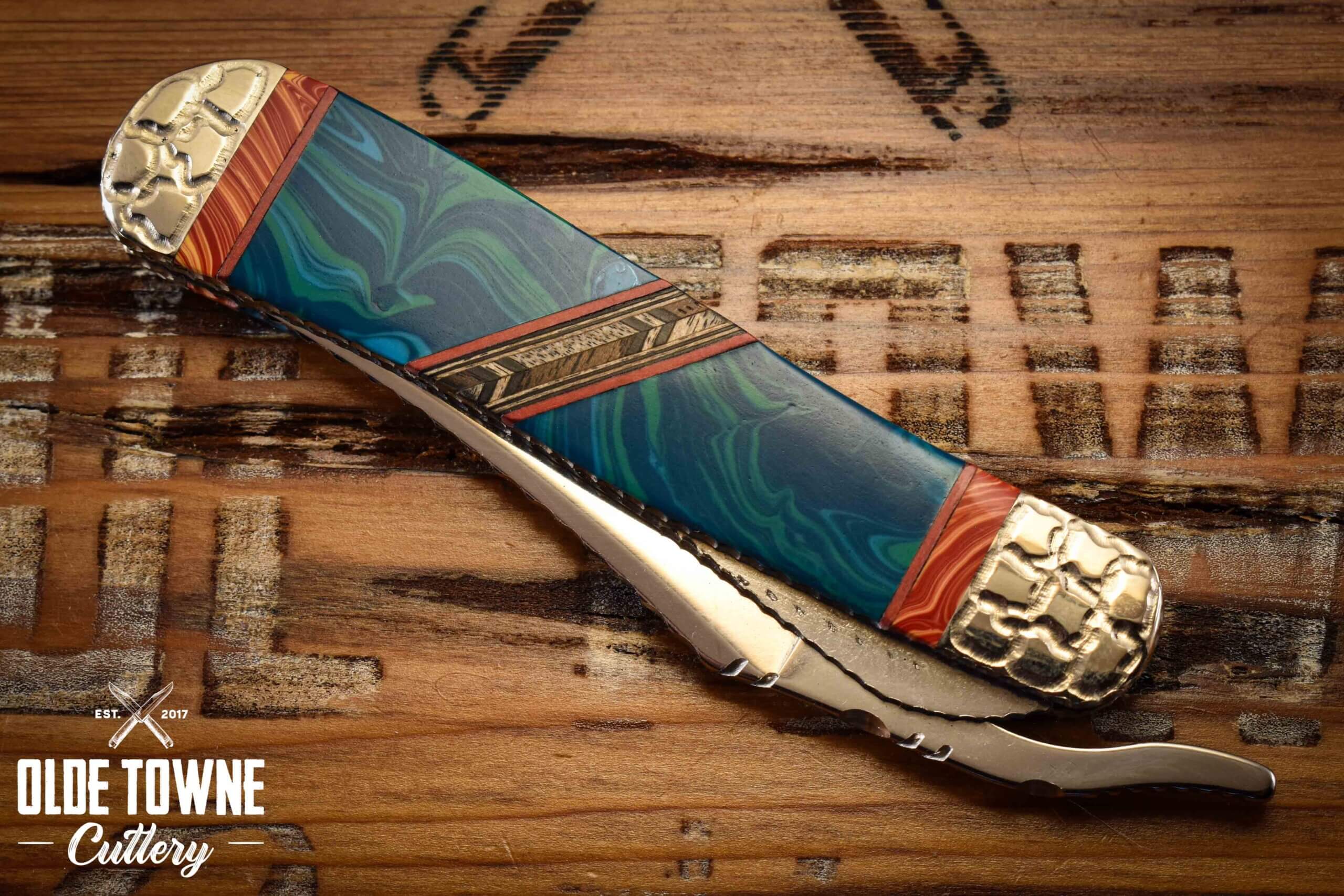 Painted Pony Case Russlock Teal w/Chevron