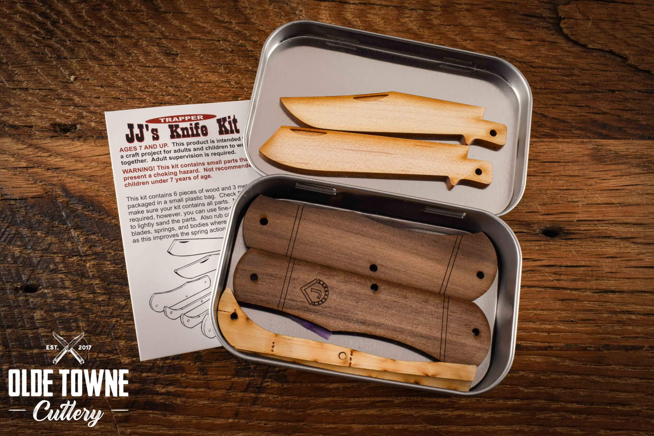 Wooden Knife Kit JJ2 Trapper