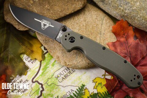 Ontario Knife 8830OD Rat II Green G10 D2