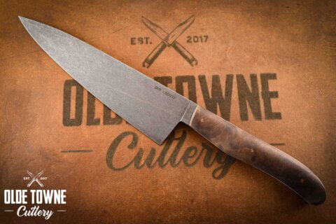 Due South Knives 8" Chef Walnut Burl #950