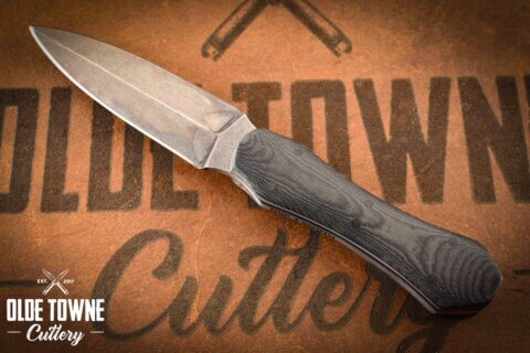 Due South Knives Boot Dagger Black Micarta #965
