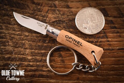 Opinel No 2 Beechwood Stainless w/Keyring Opinel No 2 Beechwood Stainless w/Keyring