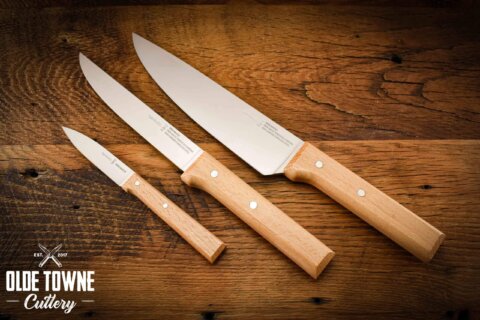 Opinel Parallele Trio Chef Set Beechwood Opinel Parallele Trio Chef Set Beechwood