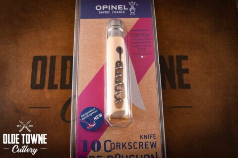 Opinel No 10 Corkscrew/Bottle Opener Beechwood