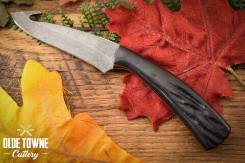 Due South Knives Gut Hook Buffalo Horn #1009