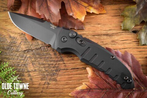 Hogue Knives 24116 A01 Microswitch Black Aluminum