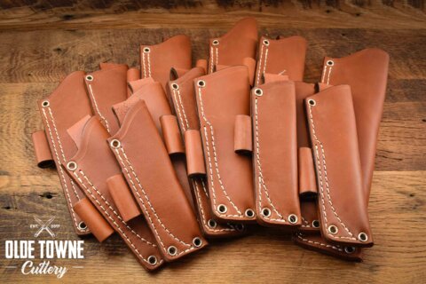 Premium Bushcraft Pouch Sheath - Tan Size to Fit Premium Bushcraft Pouch Sheath - Tan Size to Fit