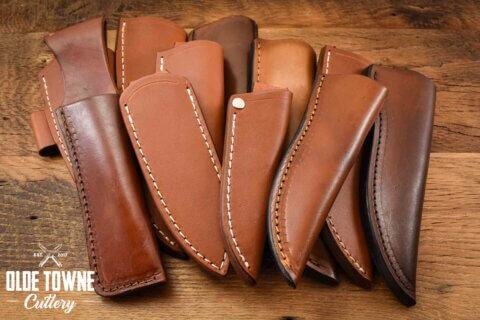 Premium Traditional Pouch Sheath - Tan Size to Fit