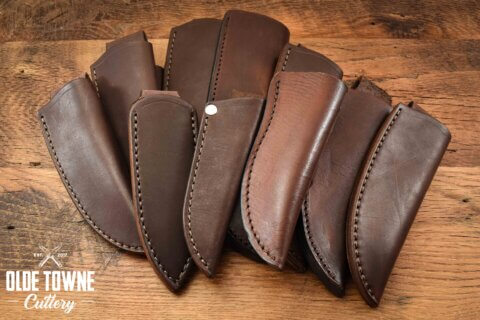 Premium Traditional Pouch Sheath - Brown Size to Fit