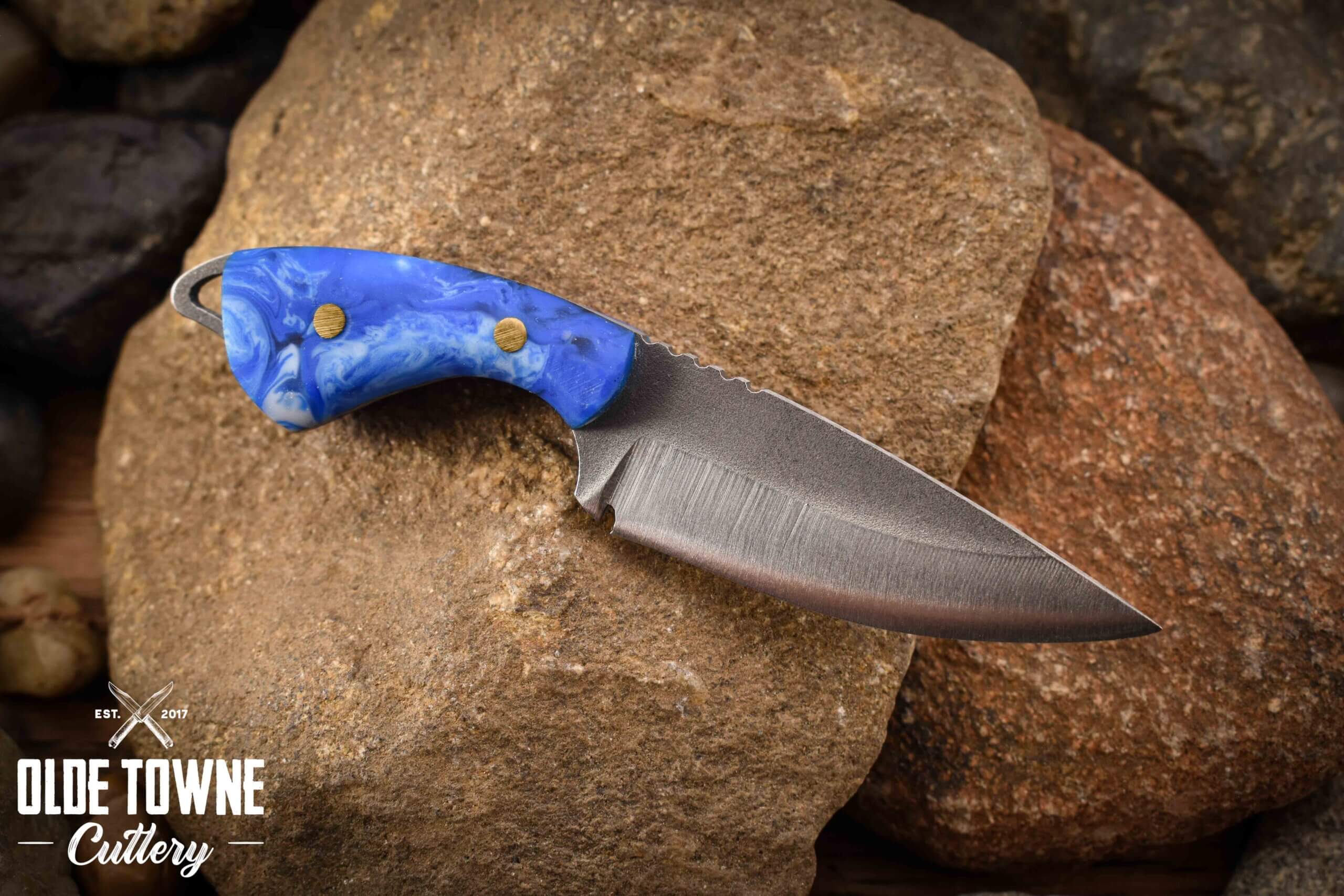 Toros Neck Knife Royal Blue Acrylic #12