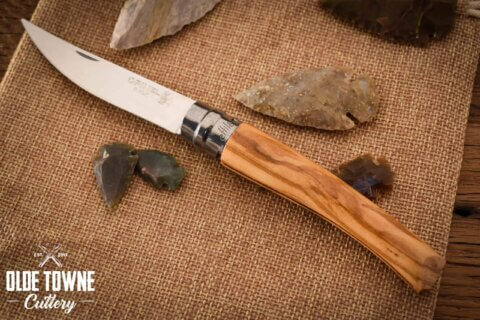 Opinel No 8 Effile Olivewood Stainless Opinel No 8 Effile Olivewood Stainless