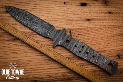 Alabama Damascus Pulaski Dagger Blank DS41