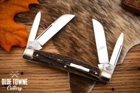 Vintage Henckels 4-blade Congress Stag 16N