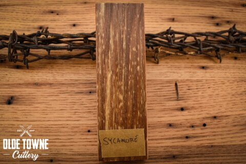 Handle Material Sycamore 1 1/4" x 2" x 6" Block Handle Material Sycamore 1 1/4" x 2" x 6" Block