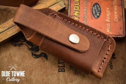 Large Folder KT801 Finished Leather Belt Sheath Large Folder KT801 Finished Leather Belt Sheath