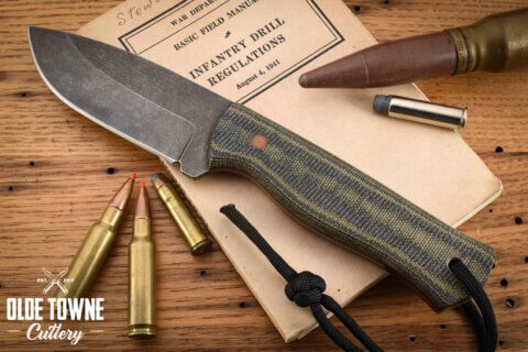 Alfa Knife AK2 Black and Green Micarta #284 Alfa Knife AK2 Black and Green Micarta #284