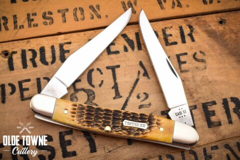 W.R. Case and Sons 51395 Muskrat Amber Bone
