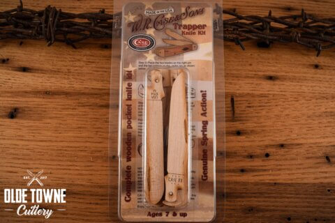 W.R. Case and Sons Wooden Knife Kit Trapper