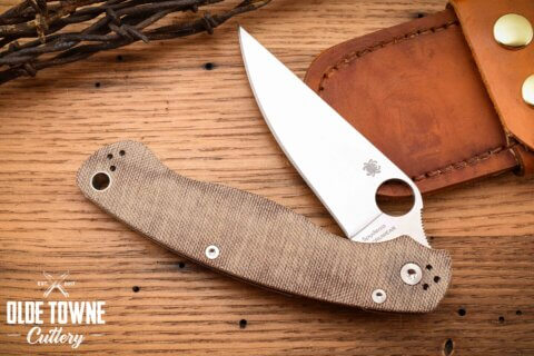 Spyderco C36MPCW2 Military 2 Brown Micarta Spyderco C36MPCW2 Military 2 Brown Micarta