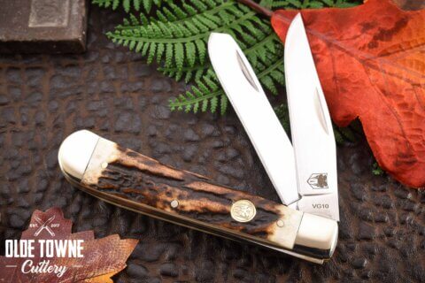 CobraTec Traditional Trapper 2-Blade Stag CobraTec Traditional Trapper 2-Blade Stag