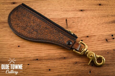 Alfa Knife Tooled Coin SAP Brown Leather #302 Alfa Knife Tooled Coin SAP Brown Leather #302