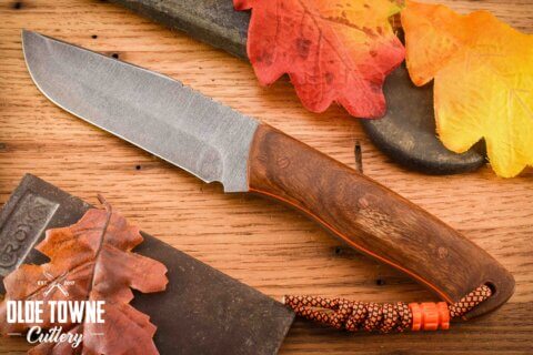 Due South Knives Clip Point Hunter Afromosia #1721 Due South Knives Clip Point Hunter Afromosia #1721