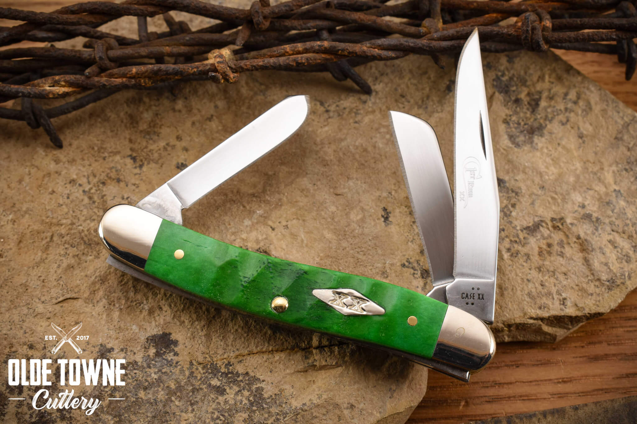 W.R. Case and Sons 81442 Stockman Green Bone* W.R. Case and Sons 81442 Stockman Green Bone*