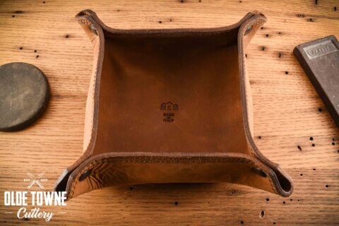 MKM MKMVT2 EDC Valet Tray Brown Leather MKM MKMVT2 EDC Valet Tray Brown Leather