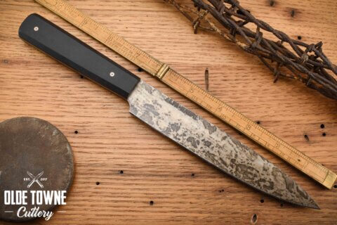 Alfa Knife Utility Black Richlite Micarta #307 Alfa Knife Utility Black Richlite Micarta #307