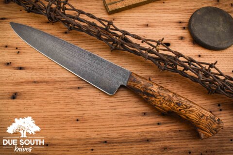 Due South Knives 8" Chef Bocote Wood #1753