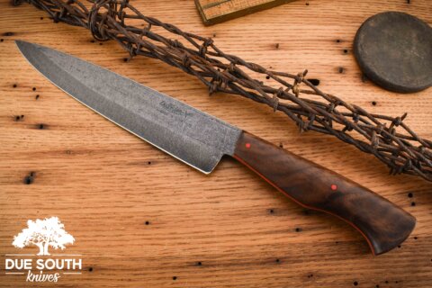 Due South Knives 8" Chef Walnut Wood #1754