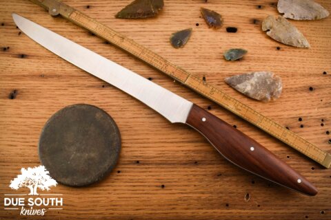 Due South Knives 8" Fillet Rosewood #1738